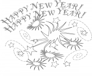 Printable New Years Eve coloring pages