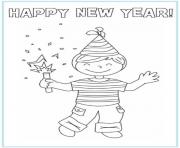 Printable New Year Picture 1 coloring pages
