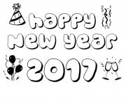 Printable new year 2017 coloring pages 3 coloring pages