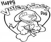 Printable Full HD Valentine Heart Happy Valentines Day coloring pages