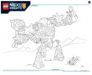 Printable Lego Nexo Knights LE REPAIRE VOLCANIQUE DE JESTRO 4 coloring pages