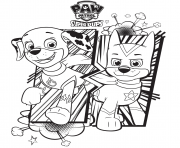 Printable paw patrol super pups coloring pages