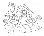 Printable Gingerbread House Contest coloring pages