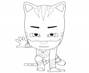 Printable PJ Masks ready to fight coloring pages