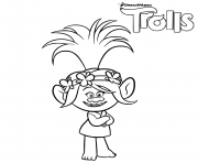 Printable Trolls Poppy troll coloring pages