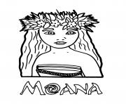 Printable Moana princess coloring pages