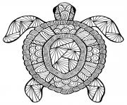 Printable advanced animal incredible turtle coloring pages