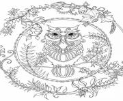 Printable advanced bright bird animal coloring pages