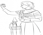Printable marie curie coloring pages