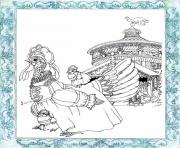Printable cinders all about page 4 coloring by jan brett coloring pages