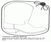 Printable cowboy boot by jan brett coloring pages