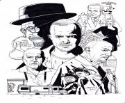Printable breaking bad montage by stevenwilcox coloring pages