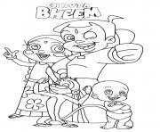 Printable Chota Bheem for kids coloring pages