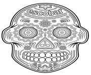 Printable escobar sugar skull calavera coloring pages