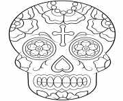 Printable calavera sugar skull calavera coloring pages