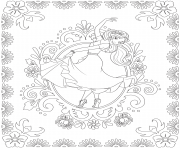 Printable Elena of Avalor Colouring Page Dance coloring pages