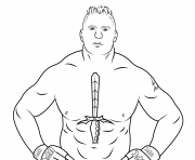 Printable wwe brock lesnar coloring page coloring pages