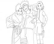 Printable anime naruto teamce93 coloring pages