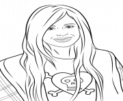 Printable avril lavigne celebrity coloring pages