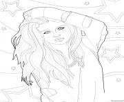 Printable selena gomez coloring pages