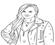 Printable demi lovato celebrity coloring pages
