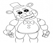 Printable cute five nights at freddys 2018 coloring pages