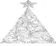 Printable christmas adult tree coloring pages
