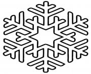 Printable Snowflakes simple star coloring pages