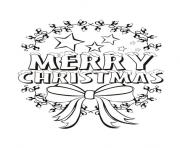 Printable merry christmas message coloring pages
