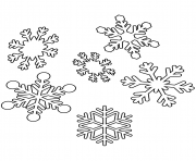 Printable snowflakes christmas coloring pages