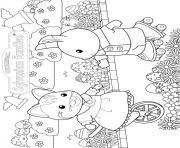 Printable sylvanian familys carlico critters easter coloring pages