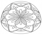 Printable intricate easter egg coloring pages