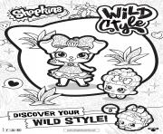 Printable shopkins season 9 wild style 2 coloring pages
