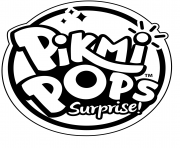 Printable Pikmi Pops Logo to Color coloring pages
