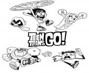 Printable teen titans go 2018 coloring pages