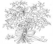 Printable mothers day flowers coloring pages