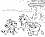 Printable PAW Patrol in Adventure Bay coloring pages