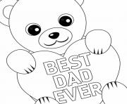 Printable Free Fathers Day Printable Best Dad  coloring pages