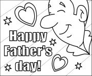 Printable Happy Fathers Day For Kids coloring pages
