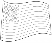 Printable usa flag coloring pages