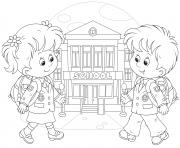 Printable back to school kids coloring pages