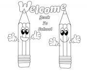 Printable welcome back to school coloring pages
