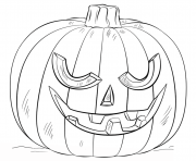 Printable jack o lantern scary halloween coloring pages