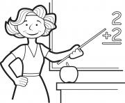 Printable teacher day apple smile coloring pages