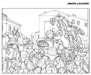 Printable iron man legion avengers coloring pages