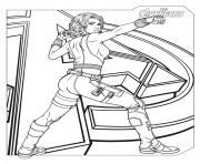 Printable marvel avengers black widow coloring pages