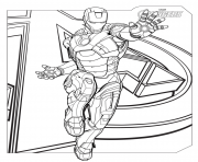 Printable marvel avengers ironman coloring pages