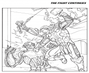 Printable the fight continues avengers coloring pages