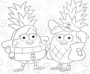 Printable gravity falls cipher coloring pages