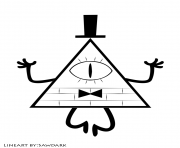 Printable gravity falls bill cipher coloring pages